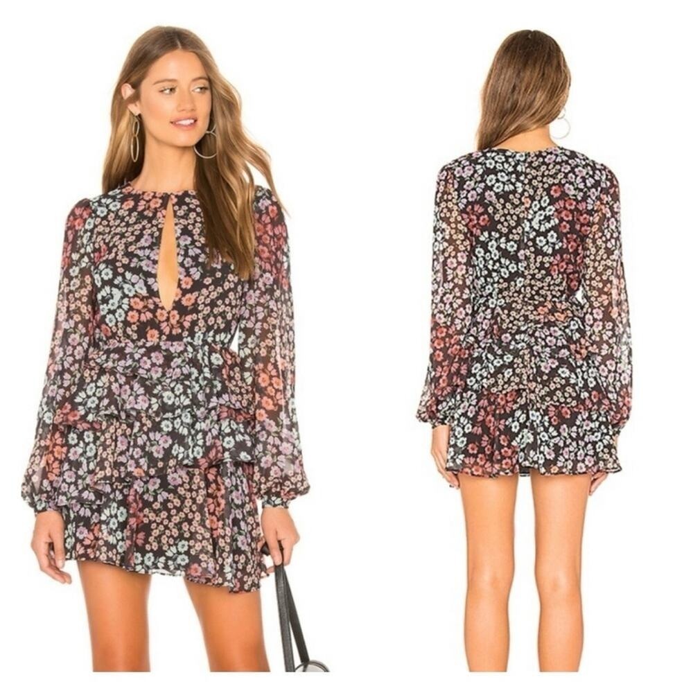 Lovers + Friends Carter Floral Mini Dress Women's Size M Garden Party